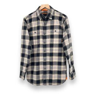 Walls shirts men's M plaid heavyweight brushed flannel button down long sleeve